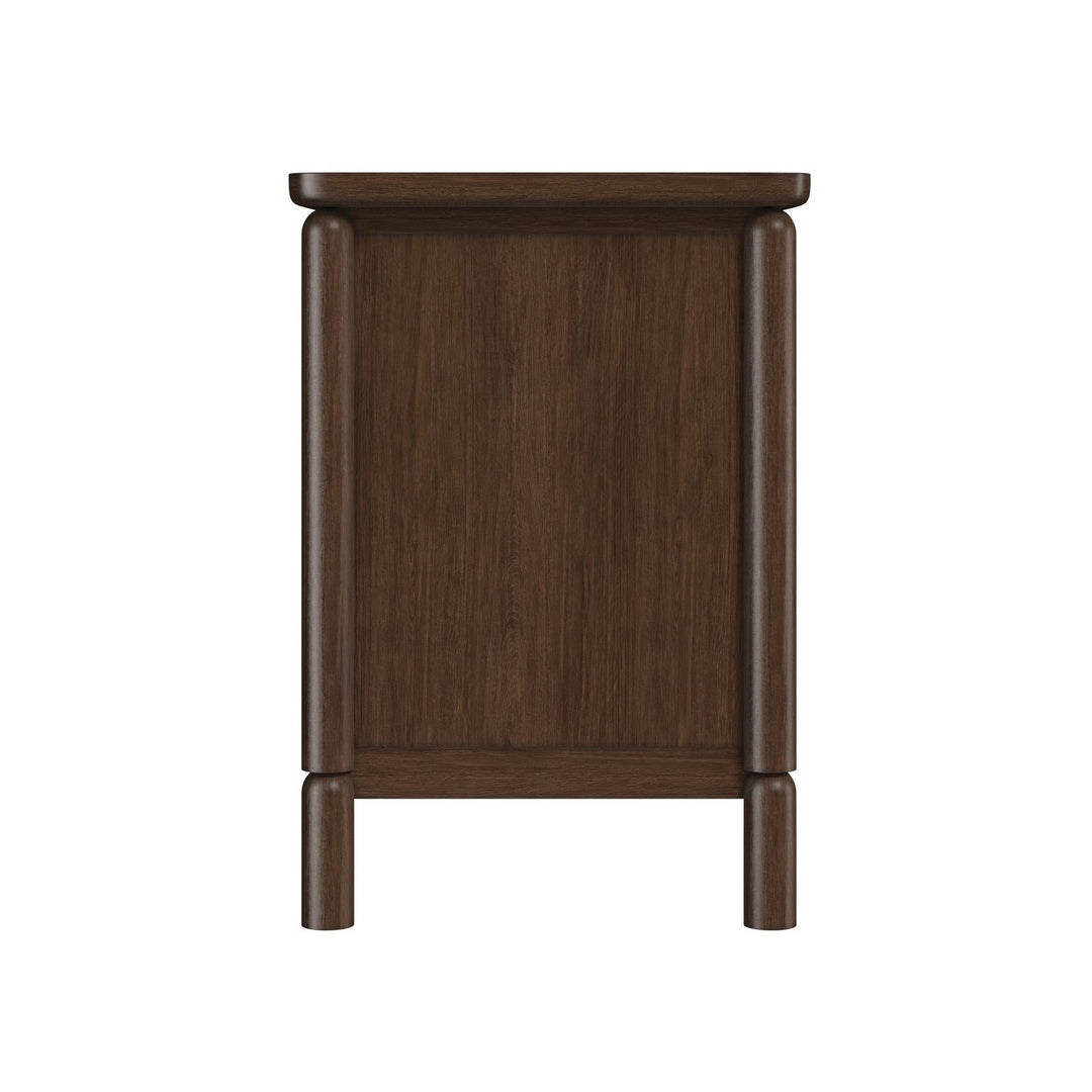 Verge 3 Drawer Nightstand — Handcrafted Walnut