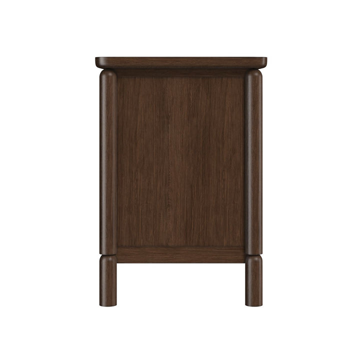 Verge 3 Drawer Nightstand — Handcrafted Walnut