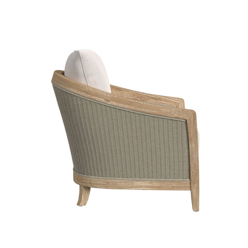 Outdoor Lounge Chairs Cambria Club Chair in Canvas Canvas w/ Self Welt