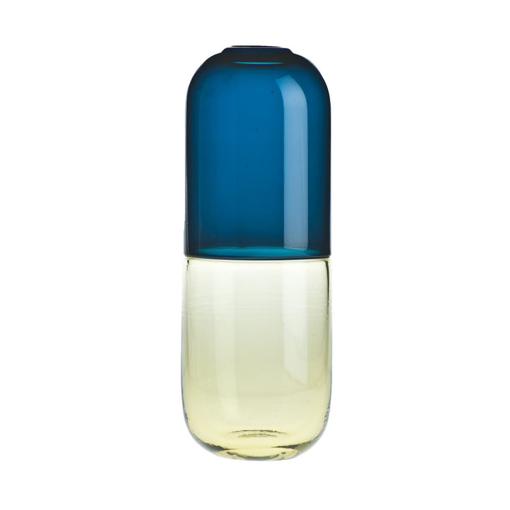 Happy Pills Glass Sculpture in Horizon / Straw Yellow