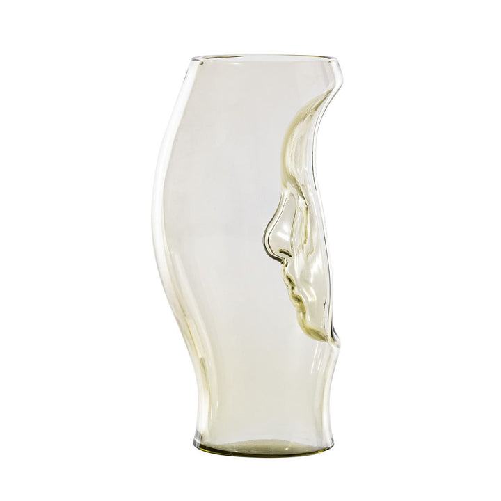 Murana Glass Vase in Straw Yellow