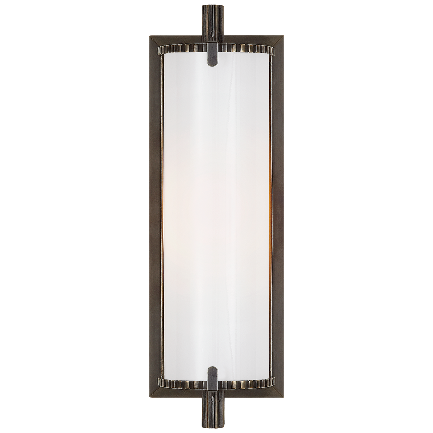 Cally Short Bath Light-Visual Comfort-VISUAL-TOB 2184BZ-WG-Bathroom LightingBronze-1-France and Son