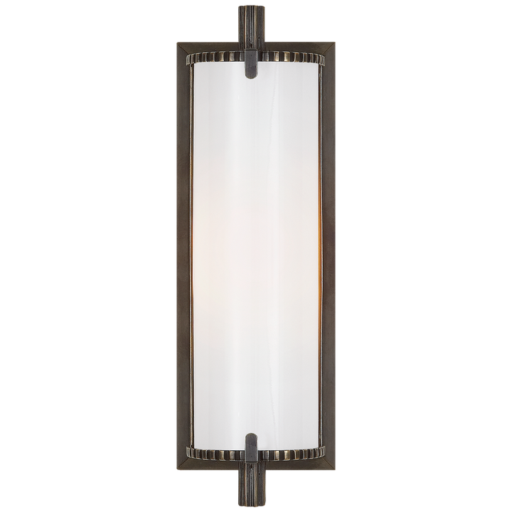 Cally Short Bath Light-Visual Comfort-VISUAL-TOB 2184BZ-WG-Bathroom LightingBronze-1-France and Son