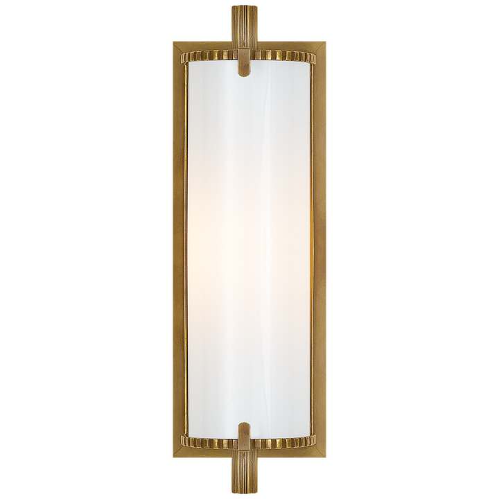 Cally Short Bath Light-Visual Comfort-VISUAL-TOB 2184HAB-WG-Bathroom LightingHand-Rubbed Antique Brass-2-France and Son