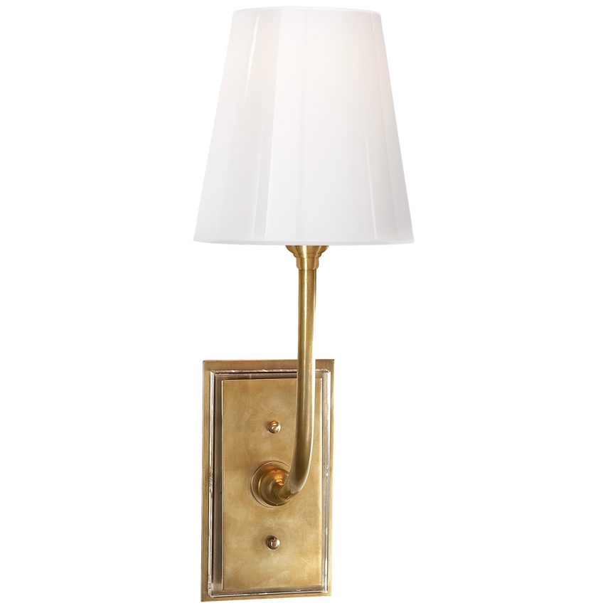 Hilton Sconce-Visual Comfort-VISUAL-TOB 2190HAB-WG-Wall LightingHand-Rubbed Antique Brass with Crystal Backplate-2-France and Son