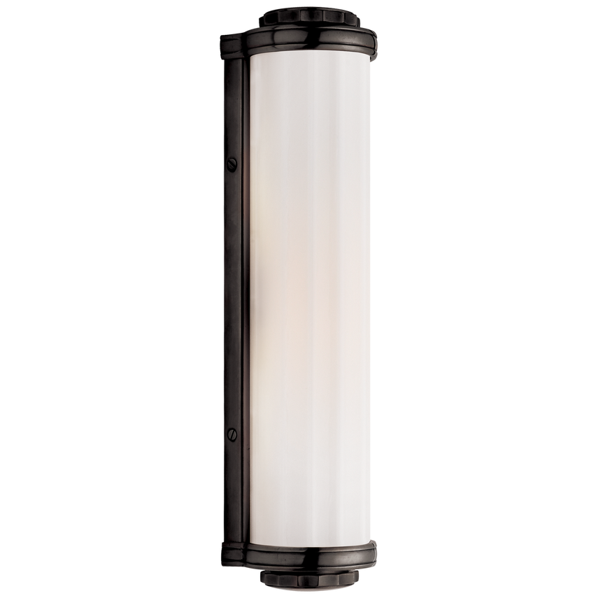 Milly Road Bath Light-Visual Comfort-VISUAL-TOB 2198BZ-WG-Bathroom LightingBronze-White Glass-2-France and Son