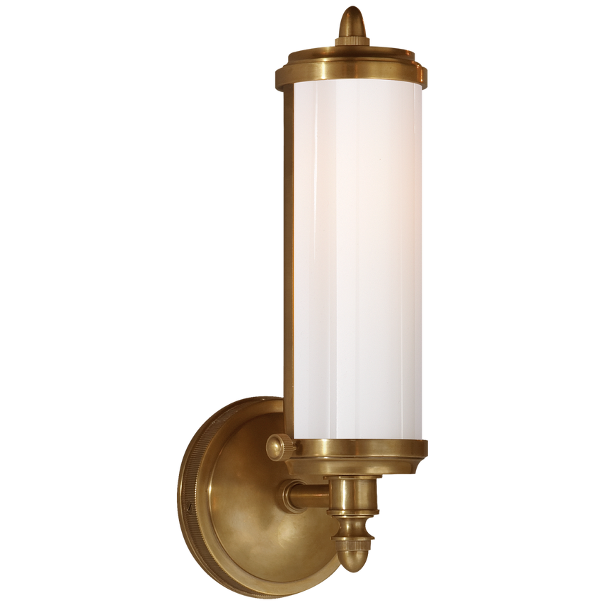 Mercy Single Bath Light-Visual Comfort-VISUAL-TOB 2206HAB-WG-Bathroom LightingHand-Rubbed Antique Brass-3-France and Son