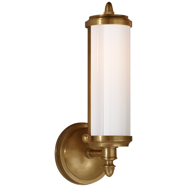 Mercy Single Bath Light-Visual Comfort-VISUAL-TOB 2206HAB-WG-Bathroom LightingHand-Rubbed Antique Brass-3-France and Son