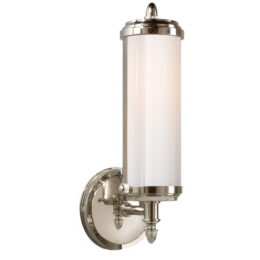 Mercy Single Bath Light-Visual Comfort-VISUAL-TOB 2206PN-WG-Bathroom LightingPolished Nickel-4-France and Son