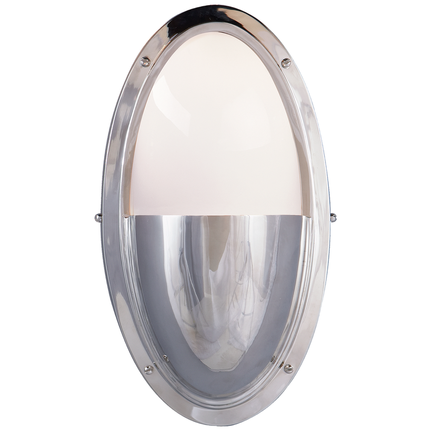 Pulham Oval Light-Visual Comfort-VISUAL-TOB 2209CH-WG-Wall LightingChrome-2-France and Son