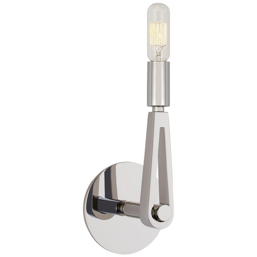 Alphine Single Sconce-Visual Comfort-VISUAL-TOB 2510PN-Wall LightingPolished Nickel-No Option-5-France and Son