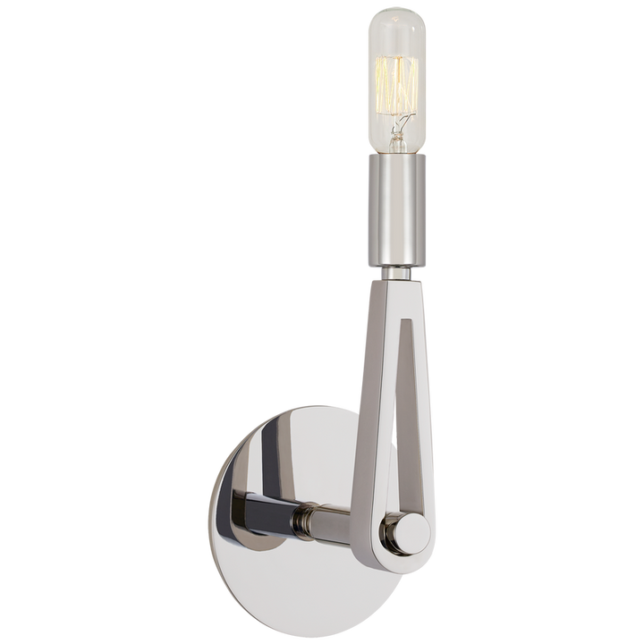 Alphine Single Sconce-Visual Comfort-VISUAL-TOB 2510PN-Wall LightingPolished Nickel-No Option-5-France and Son