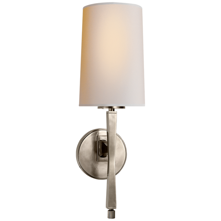 Edbra Scone-Visual Comfort-VISUAL-TOB 2740AN-NP-Wall LightingAntique Nickel-Natural Paper-2-France and Son