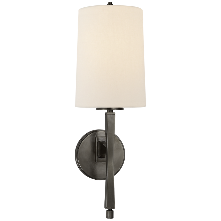 Edbra Scone-Visual Comfort-VISUAL-TOB 2740BZ-L-Wall LightingBronze-Linen-5-France and Son