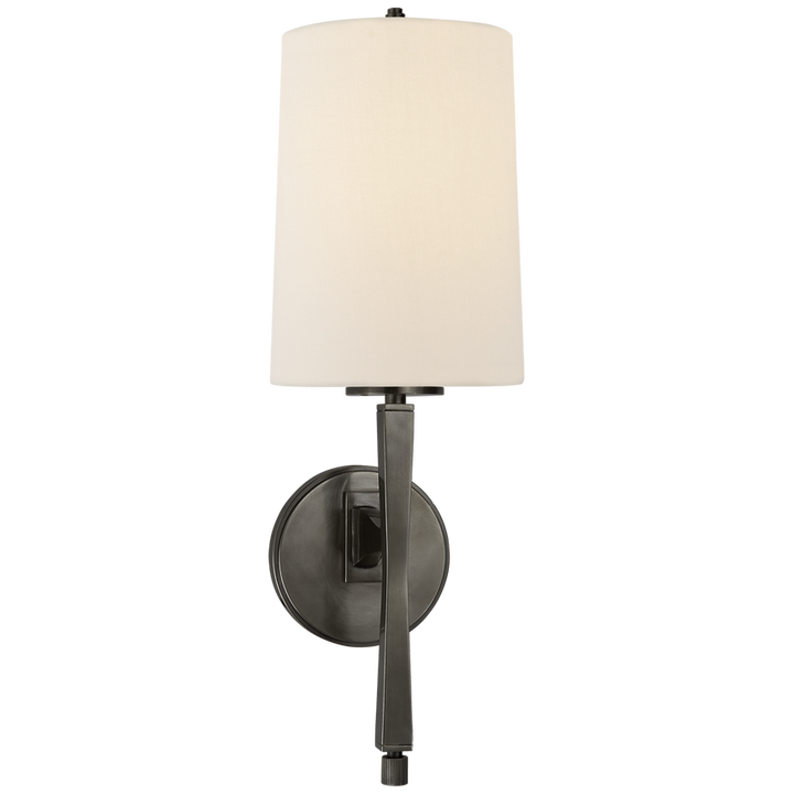 Edbra Scone-Visual Comfort-VISUAL-TOB 2740BZ-L-Wall LightingBronze-Linen-5-France and Son