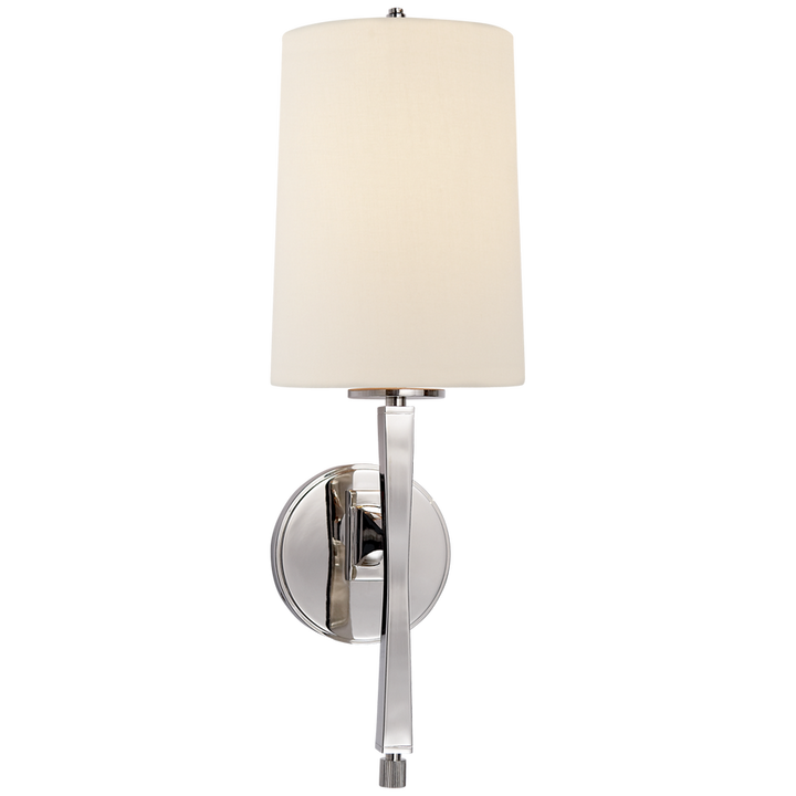 Edbra Scone-Visual Comfort-VISUAL-TOB 2740PN-L-Wall LightingPolished Nickel-Linen-9-France and Son