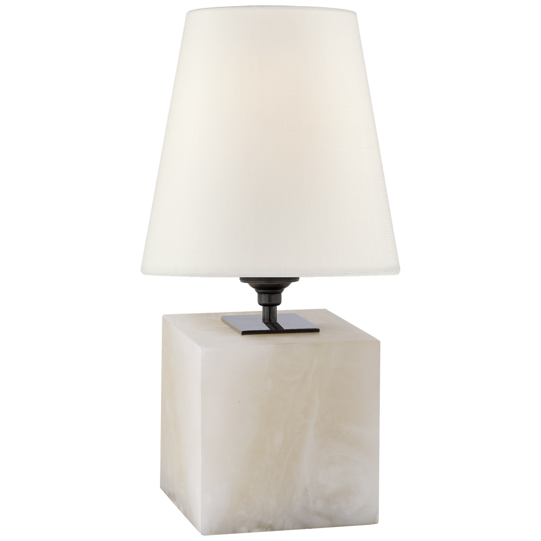 Tea Accent Lamp-Visual Comfort-VISUAL-TOB 3020ALB-L-Table LampsCube-Alabaster-Linen-7-France and Son