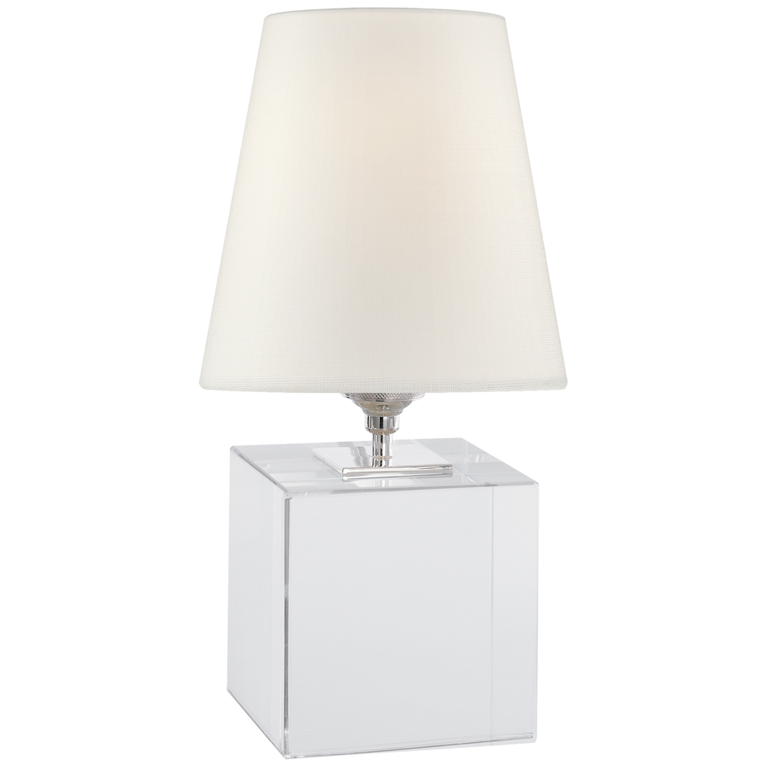 Tea Accent Lamp-Visual Comfort-VISUAL-TOB 3020CG-L-Table LampsCube-Crystal-Linen-8-France and Son