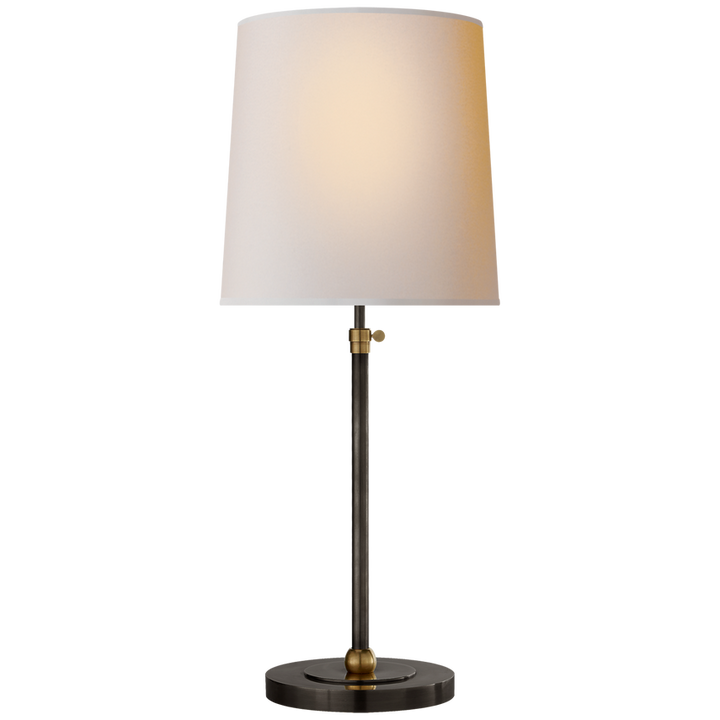 Bijou Large Table Lamp-Visual Comfort-VISUAL-TOB 3260BZ/HAB-NP-Table LampsBronze and Hand-Rubbed Antique Brass-Natural Paper-4-France and Son