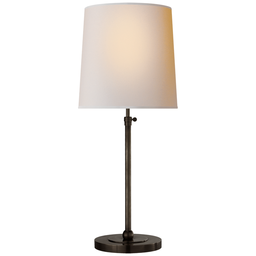 Bijou Large Table Lamp-Visual Comfort-VISUAL-TOB 3260BZ-NP-Table LampsBronze-Natural Paper-6-France and Son