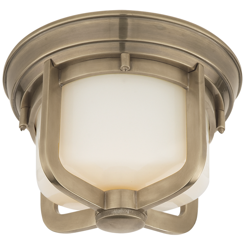 Milly Short Flush Mount-Visual Comfort-VISUAL-TOB 4011AN-WG-Flush MountsAntique Nickel-1-France and Son