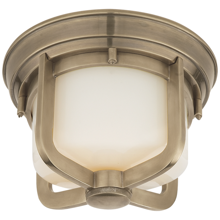 Milly Short Flush Mount-Visual Comfort-VISUAL-TOB 4011AN-WG-Flush MountsAntique Nickel-1-France and Son