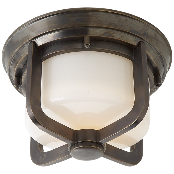 Milly Short Flush Mount-Visual Comfort-VISUAL-TOB 4011BZ-WG-Flush MountsBronze-2-France and Son