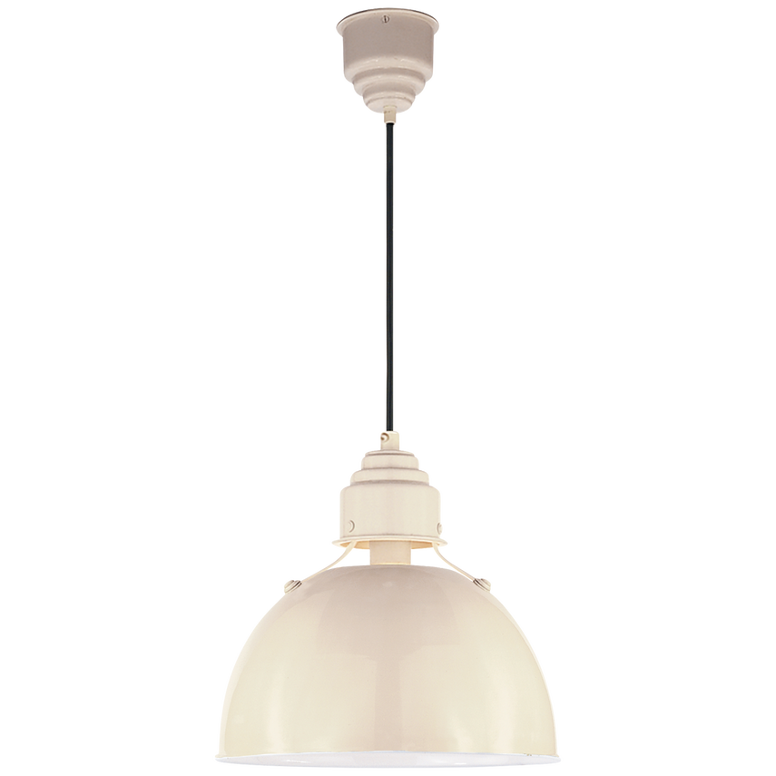 Eunice Small Pendant-Visual Comfort-VISUAL-TOB 5012AW-PendantsLightly Antique White-2-France and Son