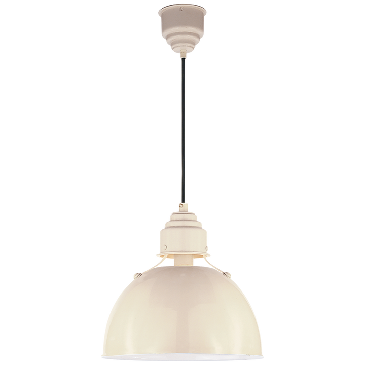 Eunice Small Pendant-Visual Comfort-VISUAL-TOB 5012AW-PendantsLightly Antique White-2-France and Son