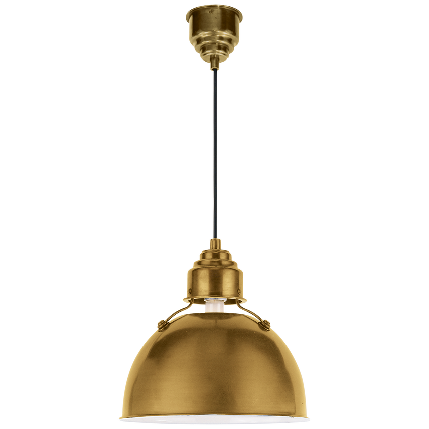 Eunice Small Pendant-Visual Comfort-VISUAL-TOB 5012HAB-PendantsHand-Rubbed Antique Brass-4-France and Son