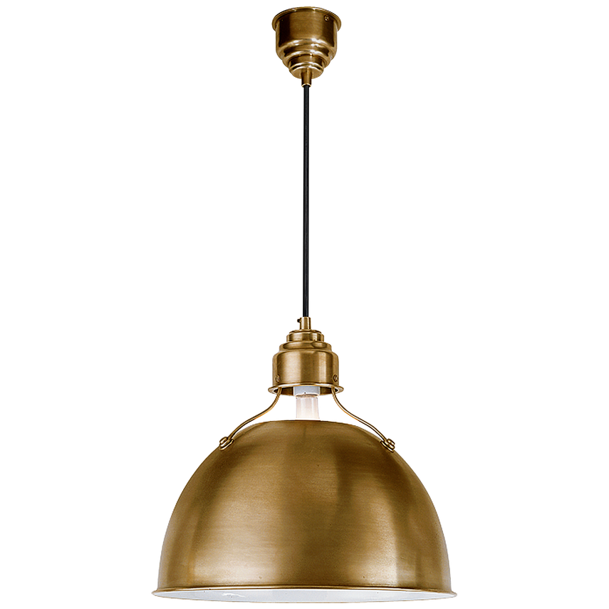 Eunice Medium Pendant-Visual Comfort-VISUAL-TOB 5013HAB-PendantsHand-Rubbed Antique Brass-4-France and Son