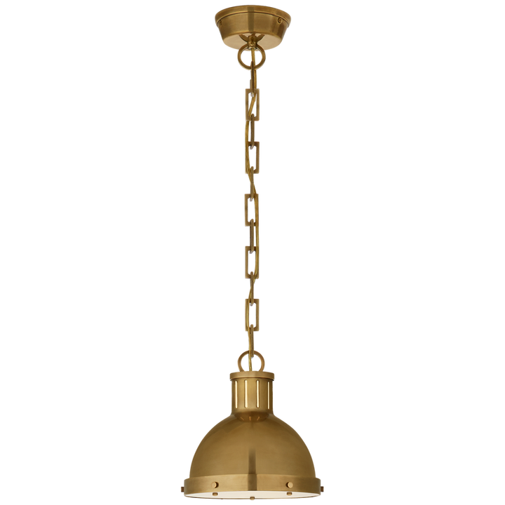 Hickory Small Pendant-Visual Comfort-VISUAL-TOB 5068HAB-PendantsAcrylic Diffuser-Hand-Rubbed Antique Brass-7-France and Son