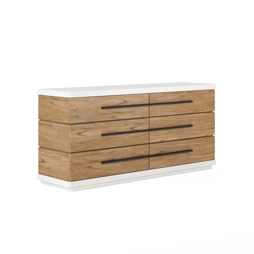 Portico Dresser - Brown, White