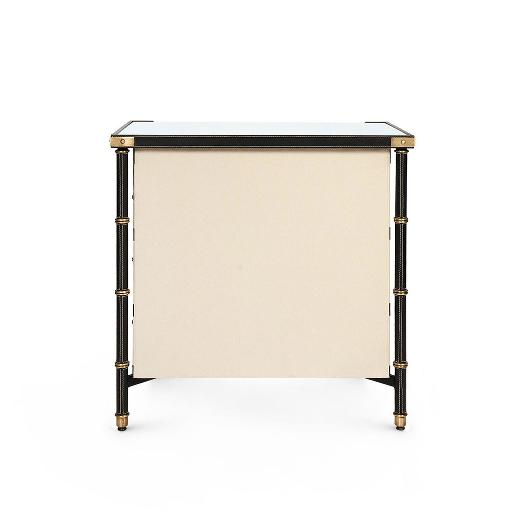 Toulon 3-Drawer Side Table, Black
