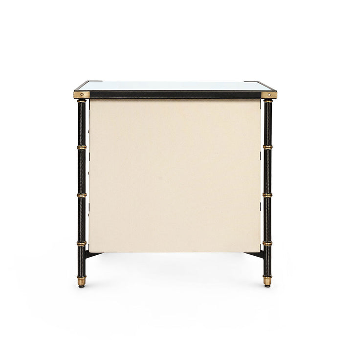 Toulon 3-Drawer Side Table, Black