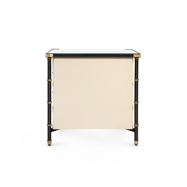 Toulon 3-Drawer Side Table, Black
