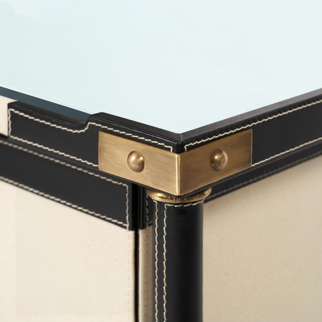 Toulon 3-Drawer Side Table, Black