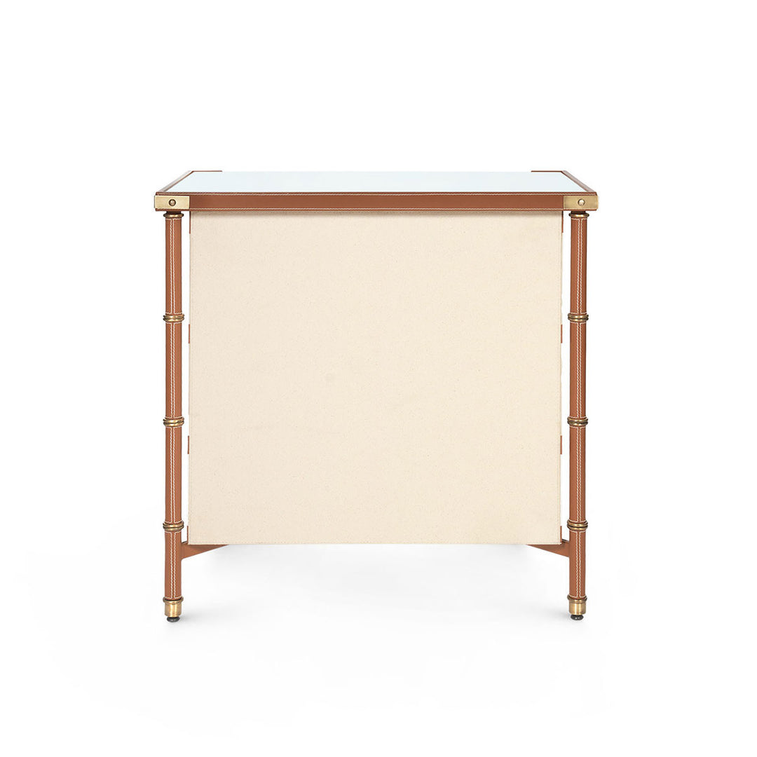 Toulon 3-Drawer Side Table, Tan