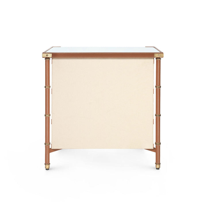 Toulon 3-Drawer Side Table, Tan