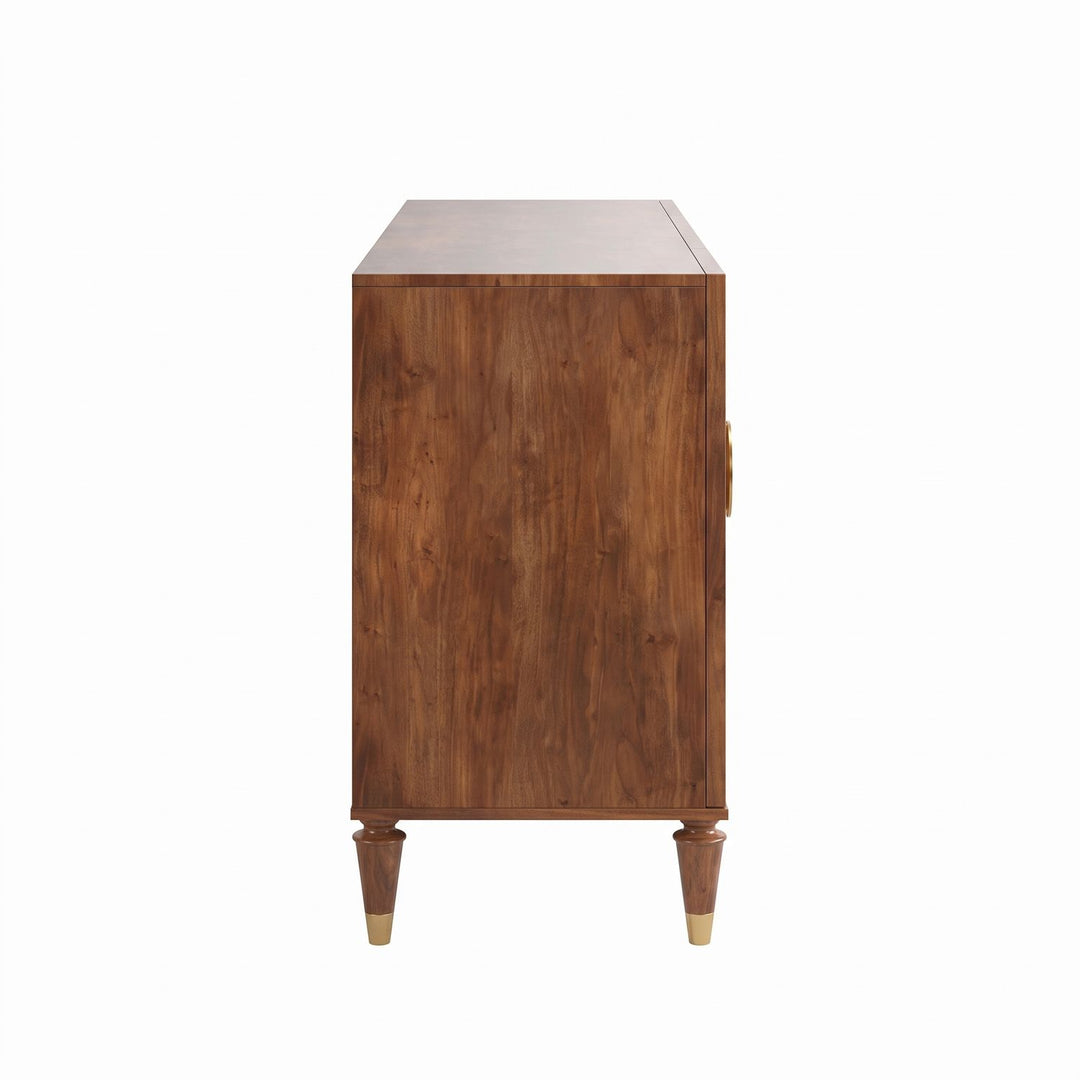 Boulevard Credenza — Auburn, Burnished Gold, Black Marble