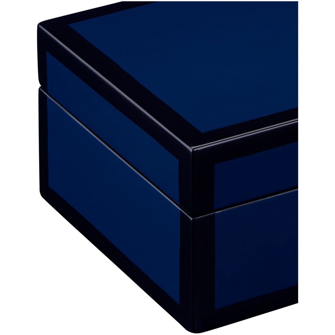 Navy Lacquer Box Set of 2