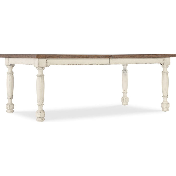 Dining Tables Americana Leg Dining Table with 1-22in Leaf - Whites/Creams/Beiges