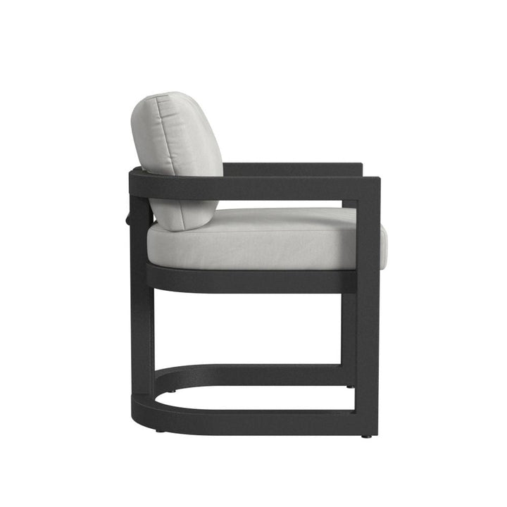 Outdoor Dining Chairs Malibu Dining Chair in Cast Silver, No Welt
