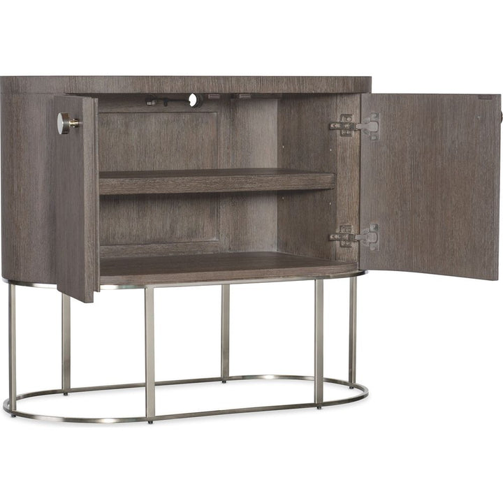 Nightstands Modern Mood Oval Nightstand - Dark Wood