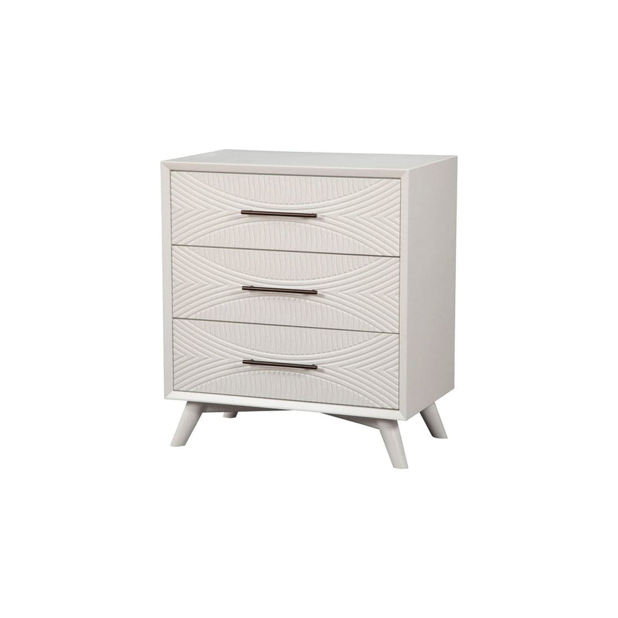 Tranquility Chest - White-Alpine Furniture-Alpine-1867-04-Dressers3 Drawers-1-France and Son