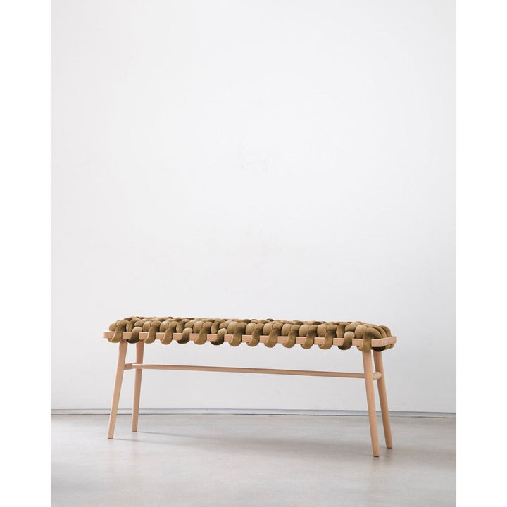 Benches Truffle Velvet Woven Bench