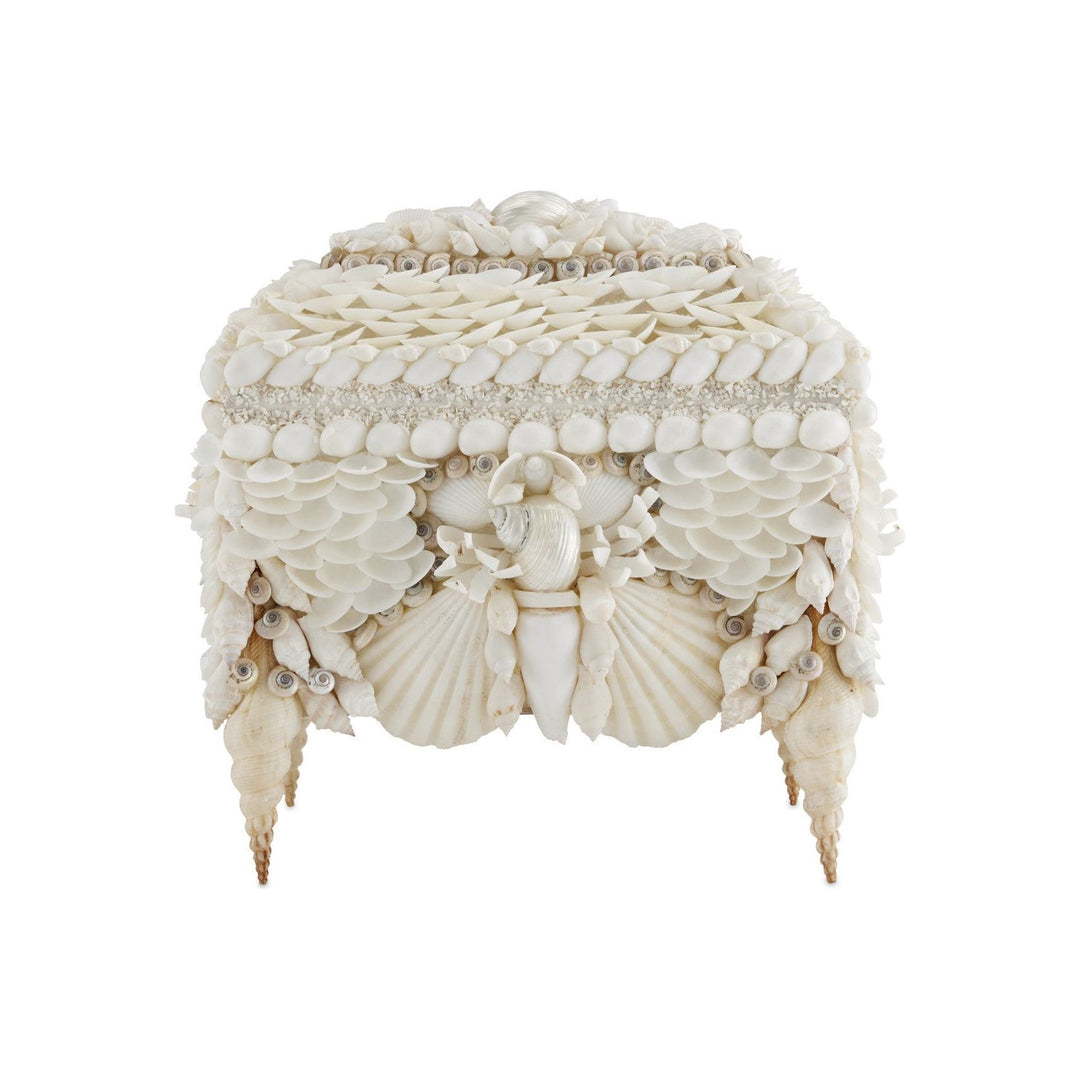 Boardwalk White Shell Jewelry Box