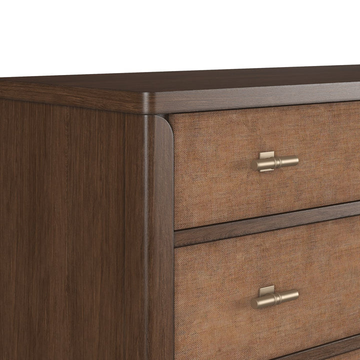 Verge 5 Drawer Chest — Handcrafted Walnut