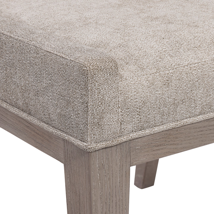 Linea Side Chair in Cerused Greige Finish