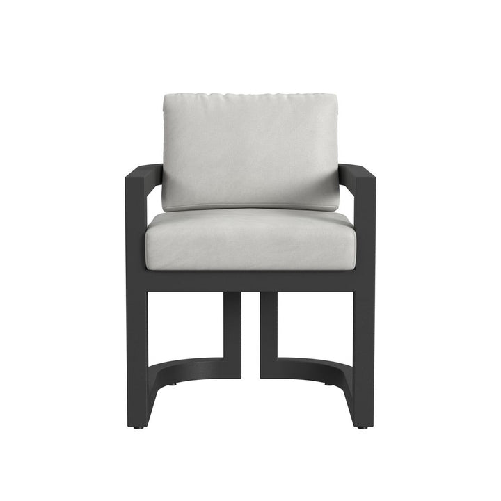 Outdoor Dining Chairs Malibu Dining Chair in Cast Silver, No Welt
